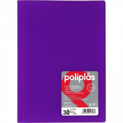 Carpeta 30 Fundas Traslucida Poliplas Violeta