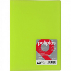 Carpeta 40 Fundas Carpeta Poliplas Verde