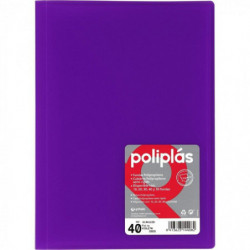 Carpeta 40 Fundas Carpeta Poliplas Violeta