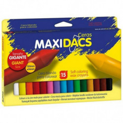 Cera de Colorear Maxidacs Colores Surtidos 15 Uds