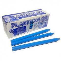 Ceras de Colorear PlastiDecor Azul Claro 25Uds