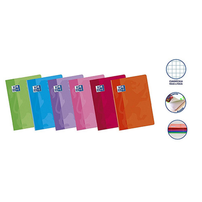 Cuaderno A4 Oxford Tapa Blanda Cuadriculado 4x4 90 Grs 48 Hojas