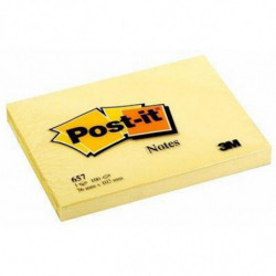 Post-It Notas Adhesivas Amarillo 76x102mm 100 Hojas Notas Adhesivas Tamaño 76x102 mm Notas Adhesivas Color Amarillo Notas Adhesivas Forma  Rectángulo  Notas Adhesivas Cantidad 100 Hojas