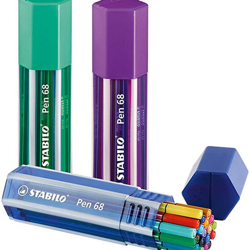 Stabilo Pen 68 Big Pen Box Acuarelables 20 Colores