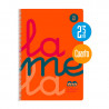 Cuaderno Lamela a5 Espiral Tapa Plastico Naranja 2,5 mm 80 hojas