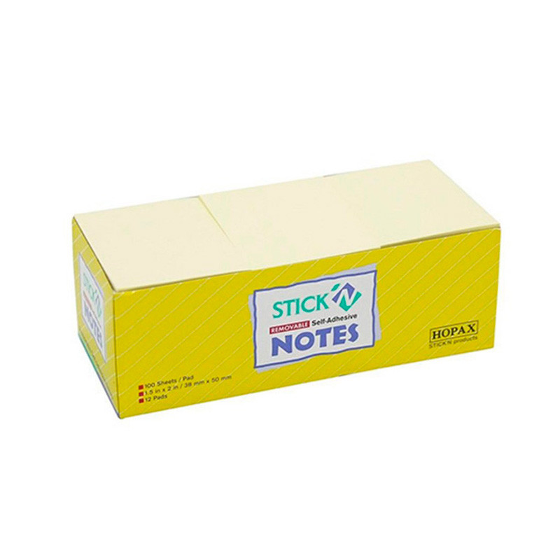 Notas Adhesivas Amarillo 38x51 mm