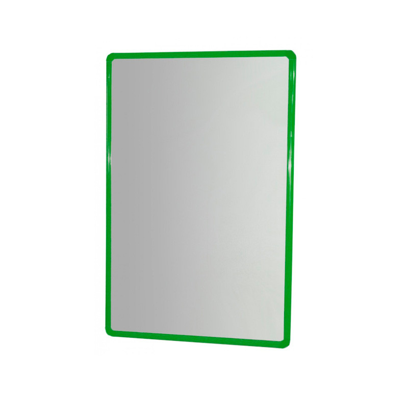 Espejo Irrompible de Aluminio Verde 100x65Cm