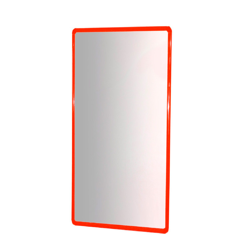 Espejo Irrompible de Aluminio Rojo 120x50Cm