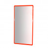 Espejo Irrompible de Aluminio Rojo 120x50Cm
