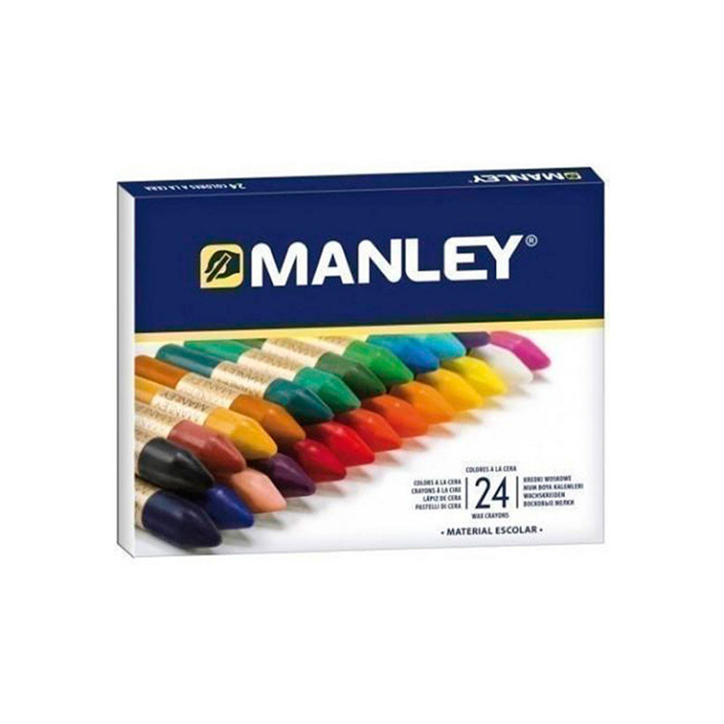 Ceras de Colorear Blandas Manley 24Uds