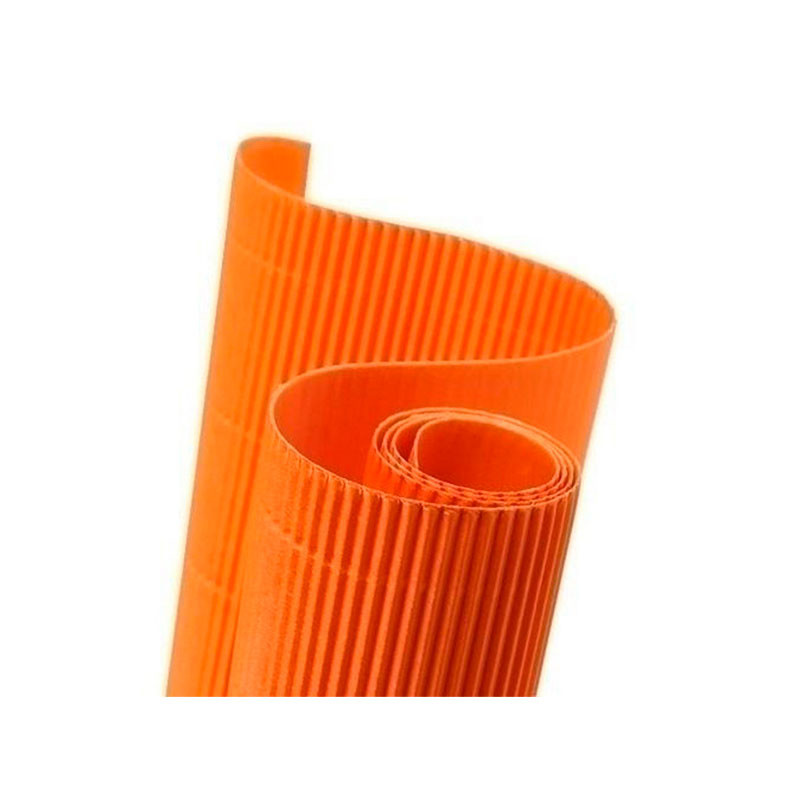 Carton Ondulado Naranja Canson 300Gr Rollo 0,5x0,7M