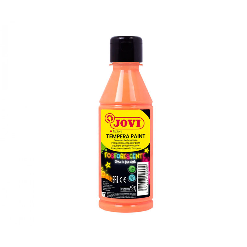 Tempera Liquida Jovi Naranja Flúor 250 ML