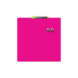 Pizarra Magnetica Rosa con Accesorios 36x36Cm