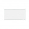 Pizarra Lacada Magnetica Blanca Perfil de Aluminio 240x120Cm