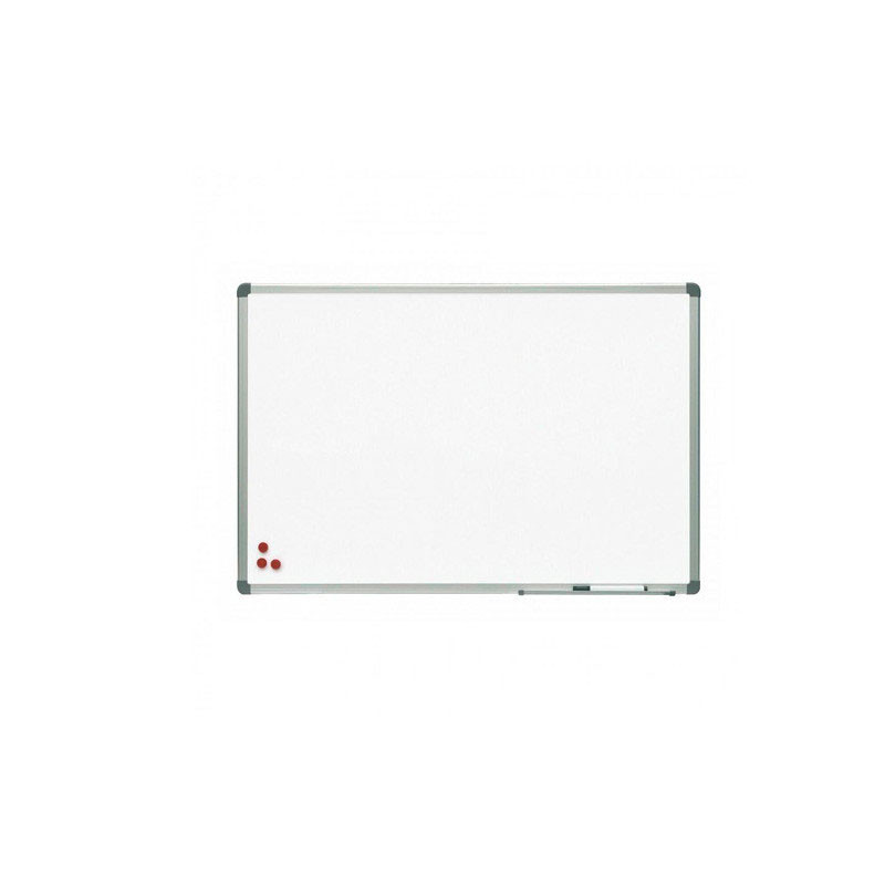Pizarra Lacada Magnetica Blanca Perfil de Aluminio 45x60Cm