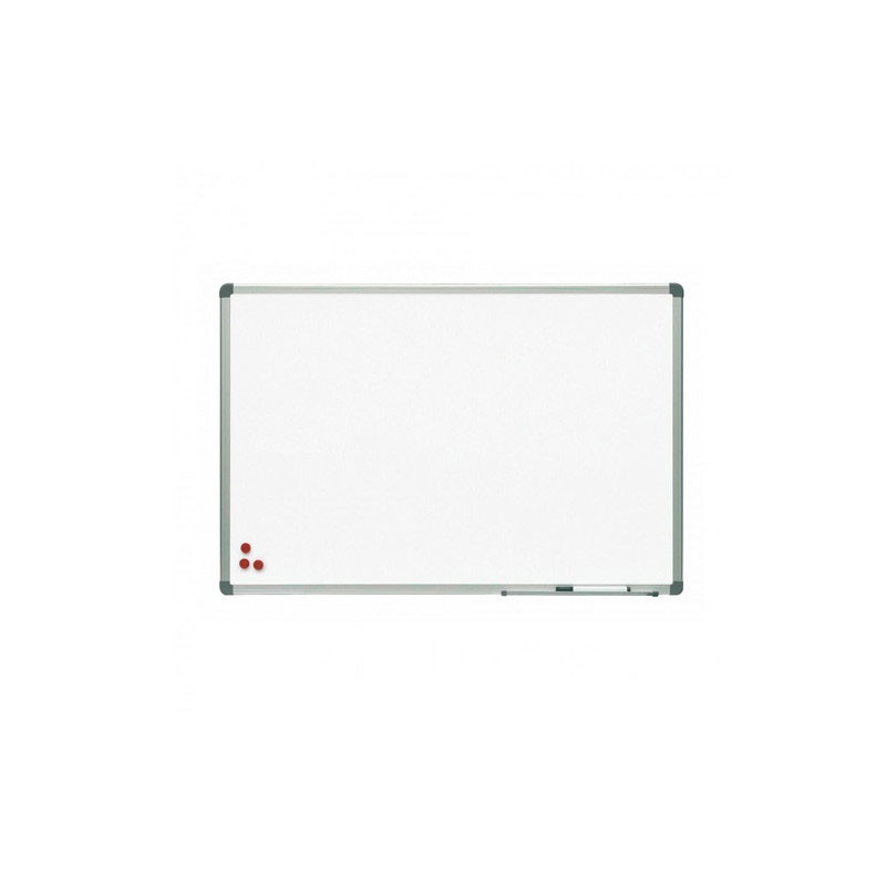 Pizarra Lacada Magnetica Blanca Perfil de Aluminio 60x90Cm