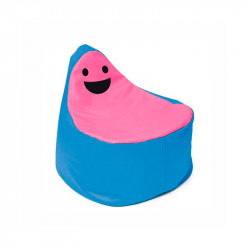 Puff Infantil Sonrisas Azul y Rosa