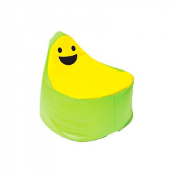 Puff Infantil Sonrisas Verde y Amarillo