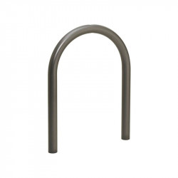 Aparcabicis de Suelo Adrada Clip Pintado Color Gris Fijación Clip Empotrado Suelo