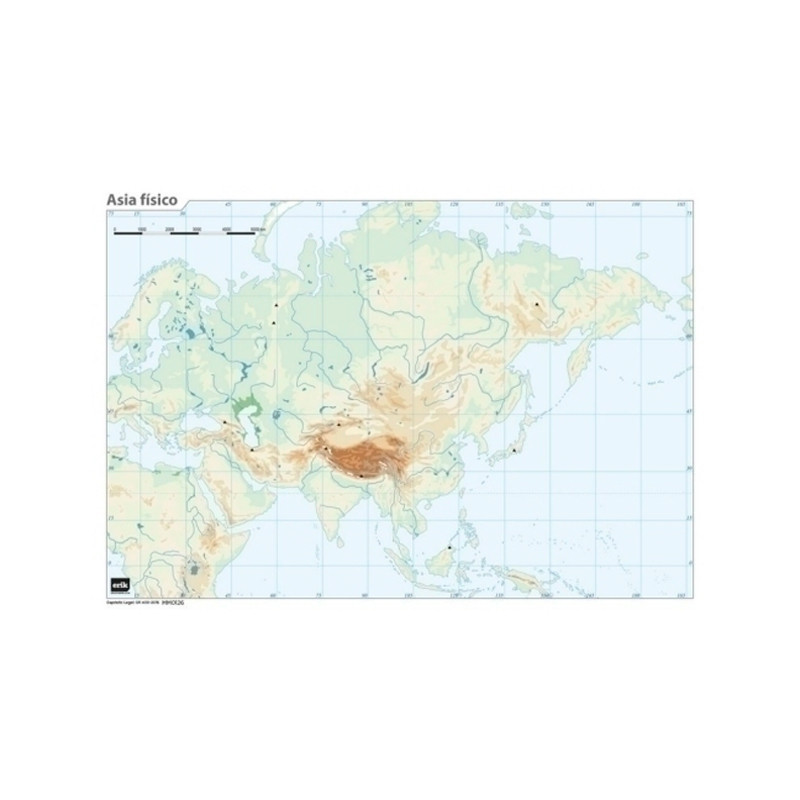 Mapa Mudo Fisico De Asia Adradaes 2967