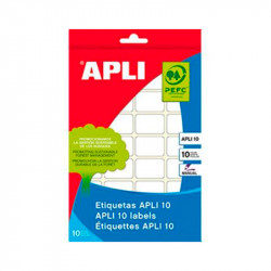 Etiquetas Adhesivas Blancas Apli 19mm Redondas 10Hojas 400Uds