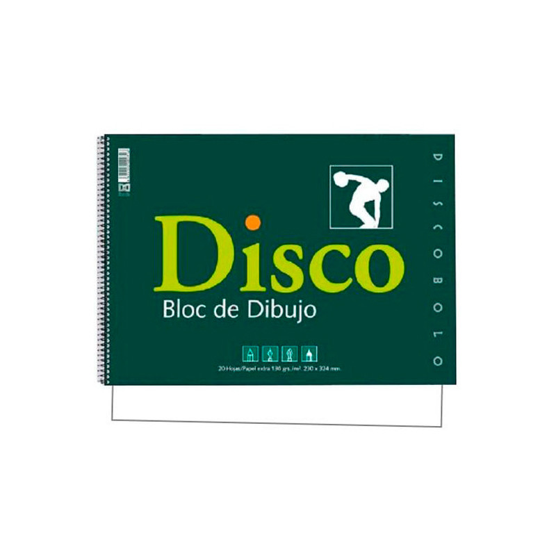 Cuaderno de Dibujo Folio Espiral Sin Recuadro 130 Grs 20 Hojas