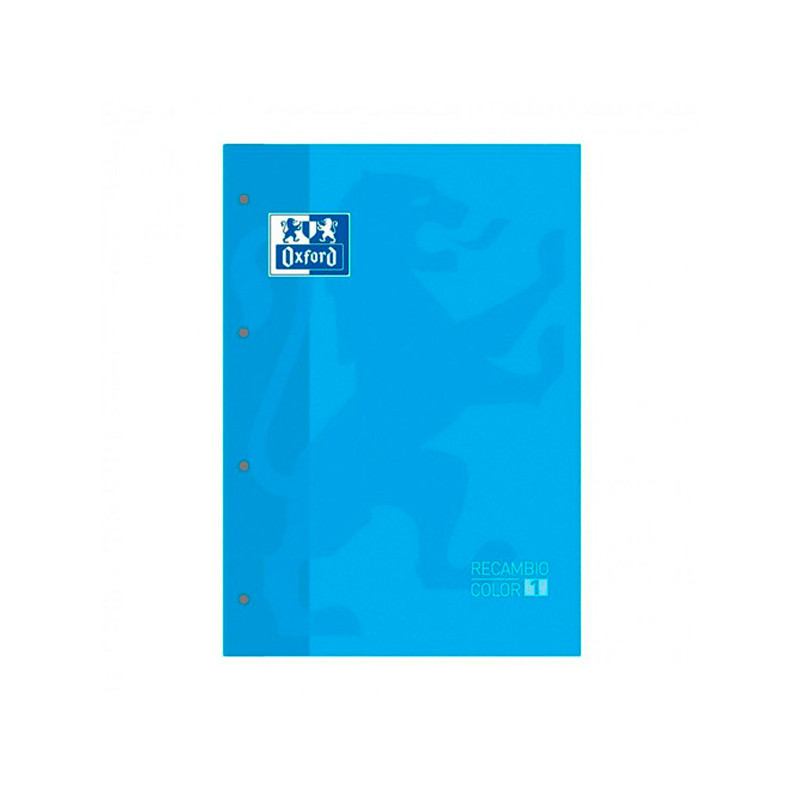 Hojas de Recambio A4 Azul Turquesa 90 Grs 5x5