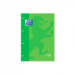 Hojas de Recambio A4 Verde 5x5 90 Grs Recambio Presentación  A4 Recambio Tipo Cuadricula  Recambio Tamaño 5x5 mm