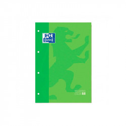 Hojas de Recambio Folio Verde Manzana Cuadricula 5x5 Oxford 90 grs 100 Hojas