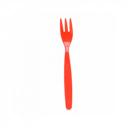 Tenedor Rojo Policarbonato 17Cm