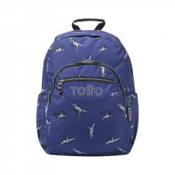 Mochila Escolar Totto Adaptable al Carro Acuareles Dino