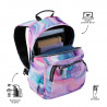 Mochila Escolar Totto Gommas Glitter Ondas