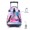 Mochila con ruedas escolar Totto desmontable Tiza Glitter Ondas|Mochila con Ruedas Escolares