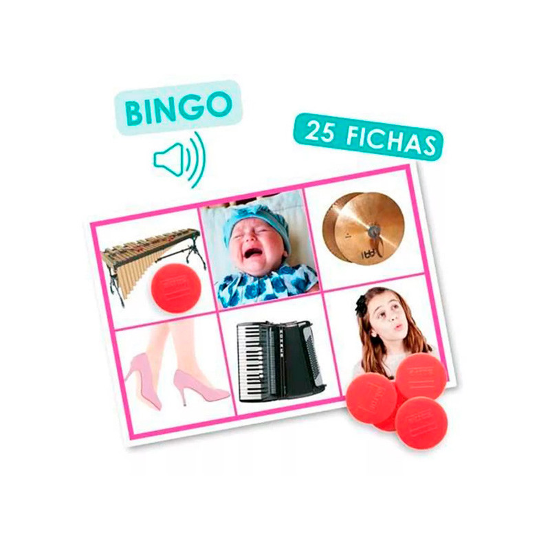 Acciones e Intrumentos Musicales con CD Bingo