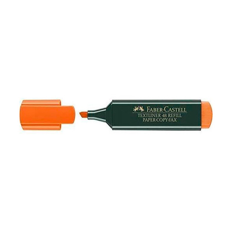 Subrayador Faber Castell Texliner 48 Fluorescente Naranja