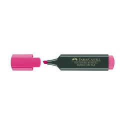 Subrayador Faber Castell Texliner 48 Fluorescente Rosa