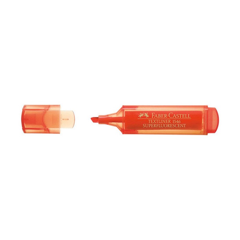 Subrayador Faber Castell Texliner Fluorescente Translucido Naranja