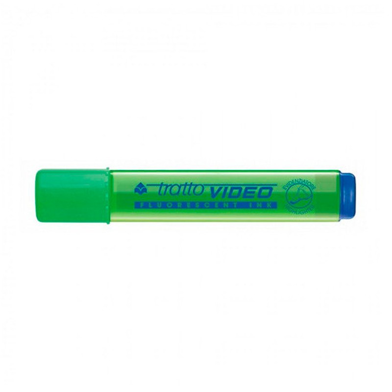 Subrayador Tratto Video Fluorescente Verde