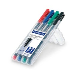 Rotulador Punta Fina Staedtler Lumocolor 318 0,6mm Colores surtidos 4Uds Rotuladores Estilo Permanente Rotuladores Colores Básicos Rotuladores Tipo Punta Fina Rotuladores Presentación  Packs