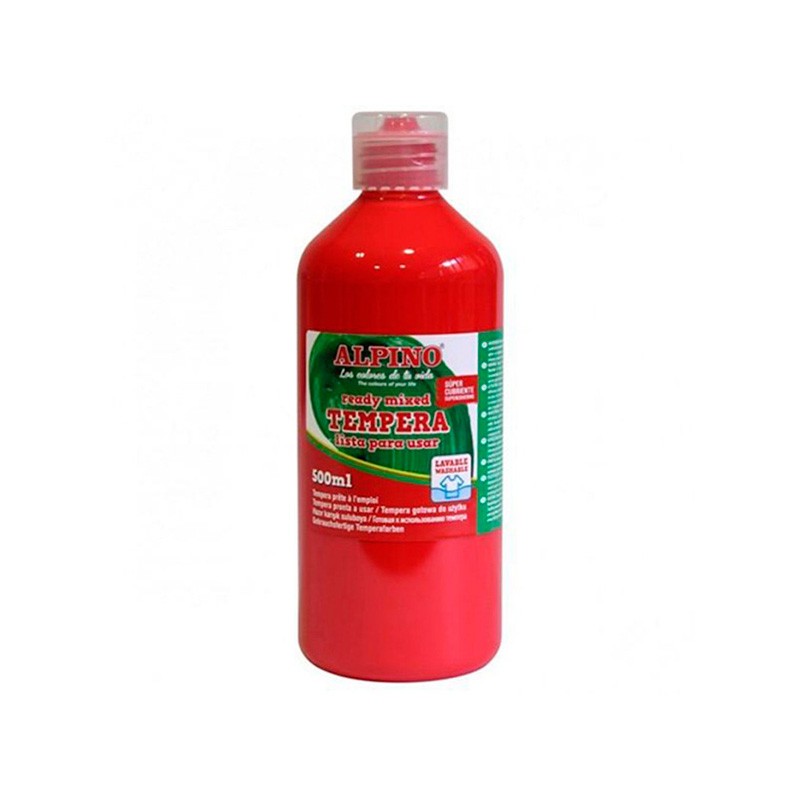 Tempera Liquida Alpino Rojo 500Ml