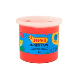 Pintura de Dedos Jovi Bermellón 125 ML Pintura de Dedos Color Bermellón Pintura de Dedos Tamaño  125 ML