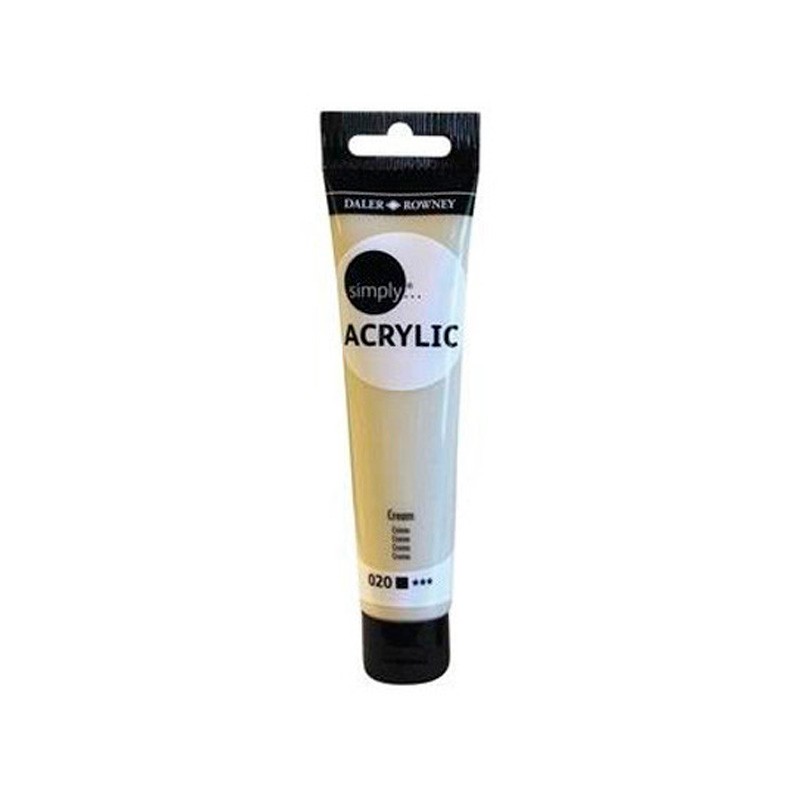 Pintura Acrilica para Manualidades Darler Rowney Crema Tubo 75Ml