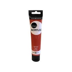 Pintura Acrílica para Manualidades Darler Rowney Marrón Claro Tubo 75ML Pintura Acrílica Colores  Marrón Claro Pintura Acrílica Presentación  75 ML Pintura Acrílica Tonos   Básicos