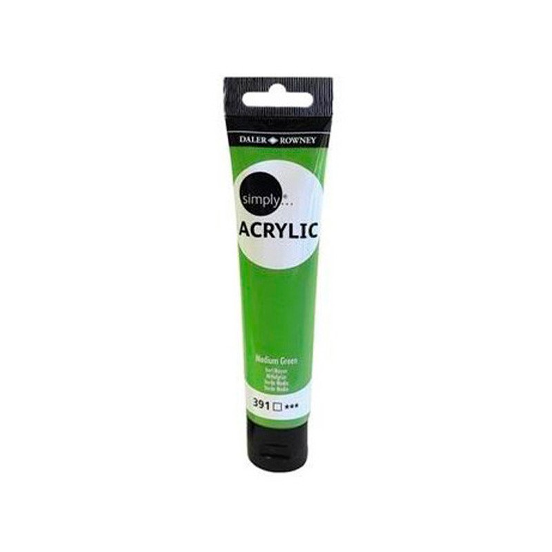 Pintura Acrílica para Manualidades Darler Rowney Verde Medio Tubo 75ML