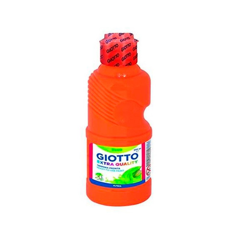 Tempera Liquida Giotto Naranja Fluorescente 250Ml