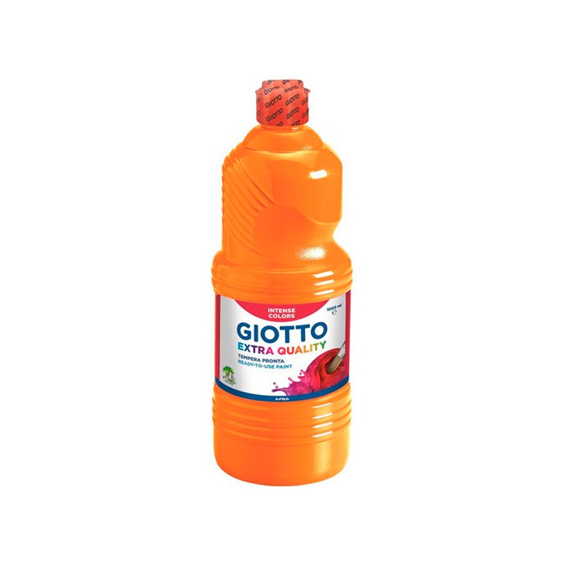 Tempera Liquida Giotto Naranja Tapon Rojo 1000Ml