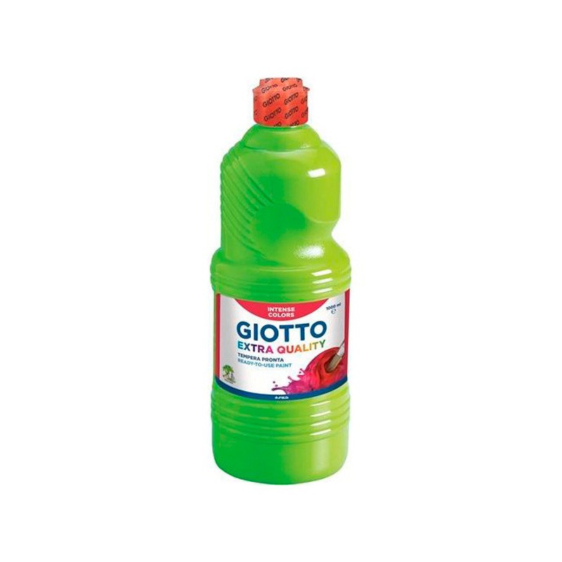 Tempera Liquida Giotto Verde Claro Tapón Rojo 1000 ML