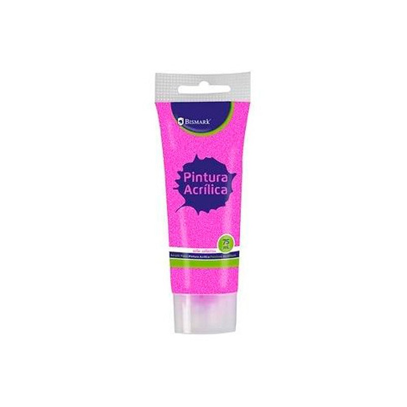 Pintura Acrílica para Manualidades Rosa Purpurina 75ML