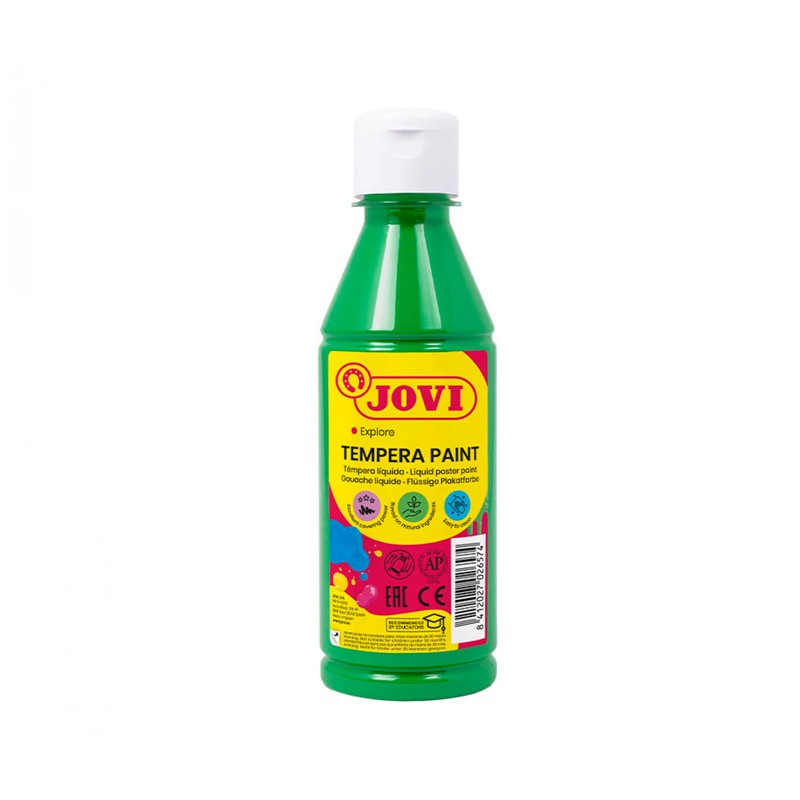 Tempera Liquida Jovi Verde Medio 250 ML