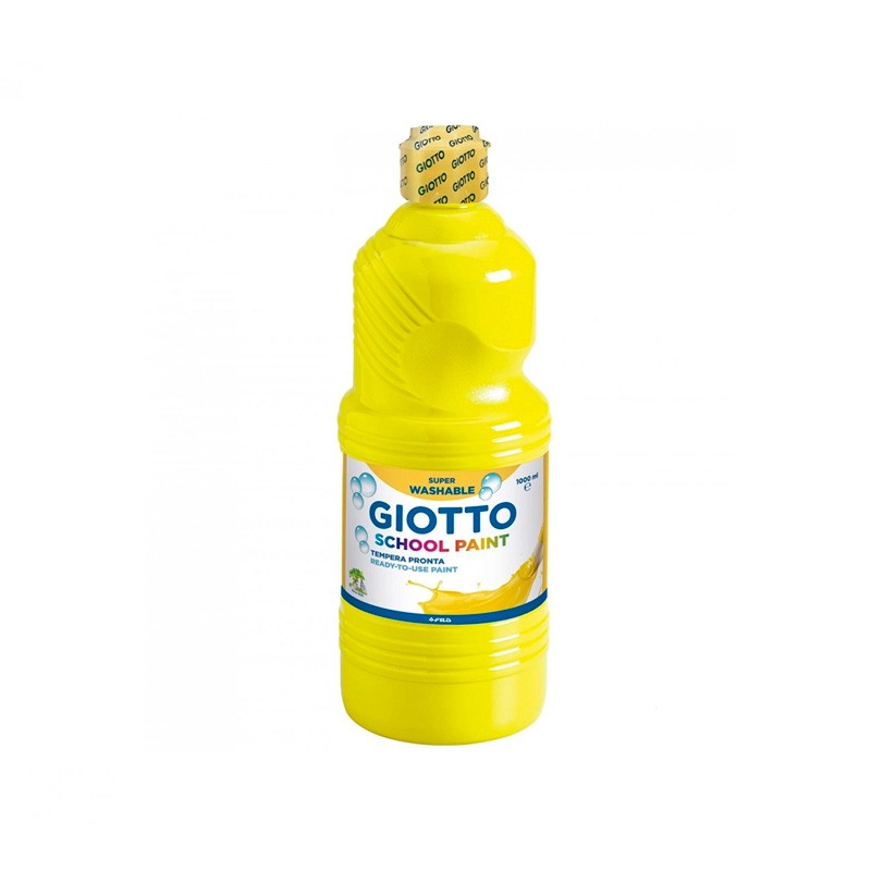 Tempera Liquida Lavable Giotto Amarillo 1000 ML